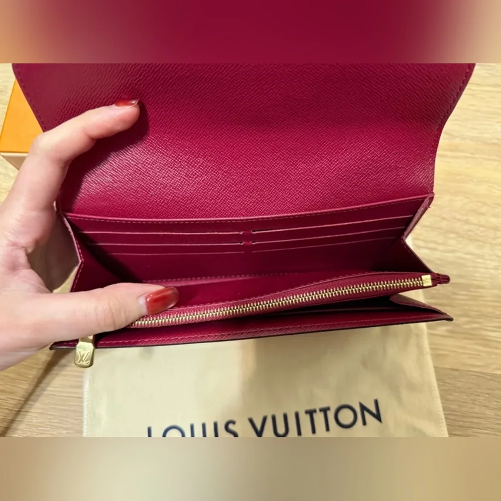 Louis Vuitton Monogram Canvas Red Interior Women’s Wallet